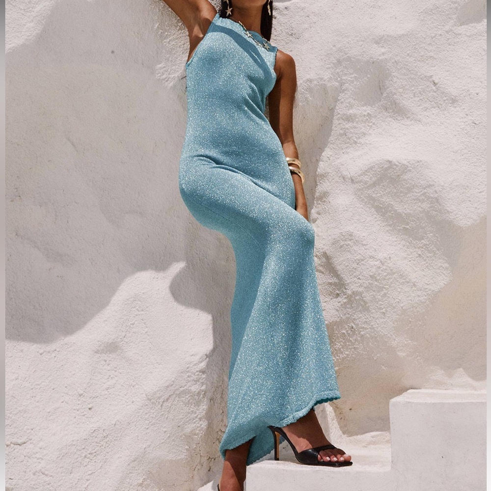 Princess Polly Tourista Maxi Dress Blue